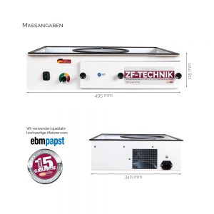 Taifun1 Staubabsaugung Maße